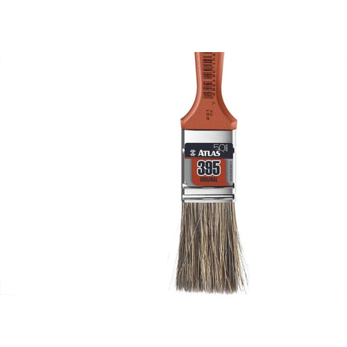 Pincel Trincha Pintura Atlas   395 X 1'' Laranja 395/3 - Kit C/12 