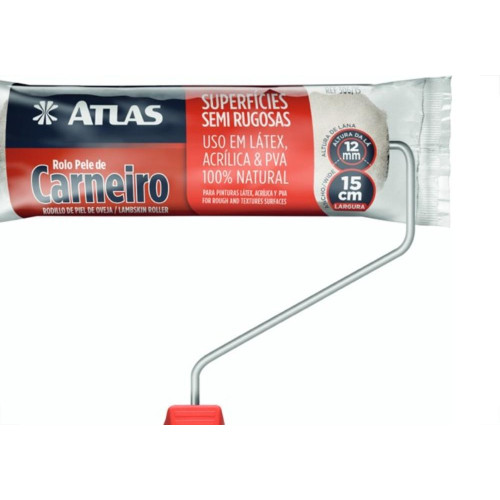 Rolo La Atlas Pele 1A. 15Cm Com Cabo 306/15