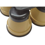 Pe Geladeira/Fogao Plastico Redondo Pratic Bege