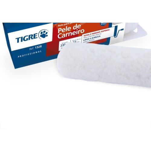 Rolo La Tigre Carneiro Pele Carneiro 23Cm Sem Cabo 