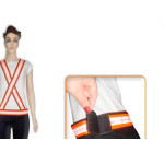 Colete Para Sinalizacao ''X'' Nikokit Laranja Uso Dia
