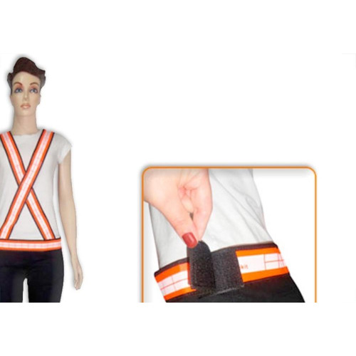 Colete Para Sinalizacao ''X'' Nikokit Laranja Uso Dia