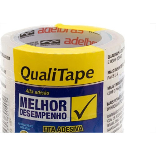 Fita Adesiva Transparente Adelbras 24X50  - Kit C/5 