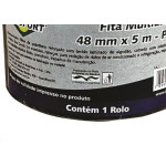Fita Silver Tape Brasfort Multiuso 48 X 5M Preta 7646