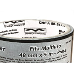 Fita Silver Tape Brasfort Multiuso 48 X 5M Preta 7646