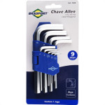 Chave Allen Brasfort 1,5 A 10Mm Com Suporte Com 09 Pecas 7829