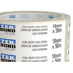 Tek Fita Crepe  Bond 18Mm X 50Mt - Kit C/5 Rl