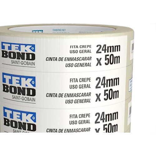 Tek Fita Crepe  Bond 24Mm X 50Mt - Kit C/5 Rl
