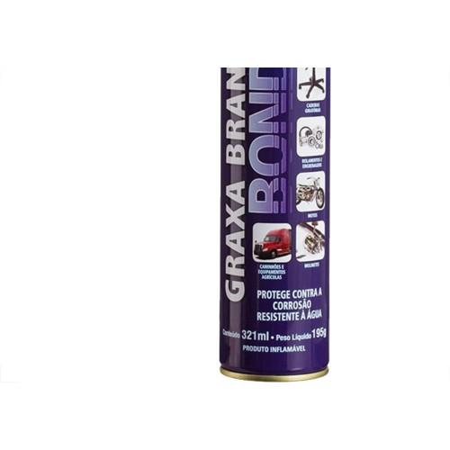 Garin Graxa Em Spray  Branca 321Ml