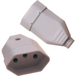 Cerge Pino Femea 2P+T  20A 250W - Kit C/10 Un