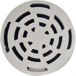 Luconi Grelha Rot. Redonda 100Mm Br - Kit C/10 Un