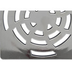 Luconi Grelha Quadrada 100Mm Cr - Kit C/10 Un