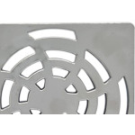 Luconi Grelha Quadrada 100Mm Cr - Kit C/10 Un