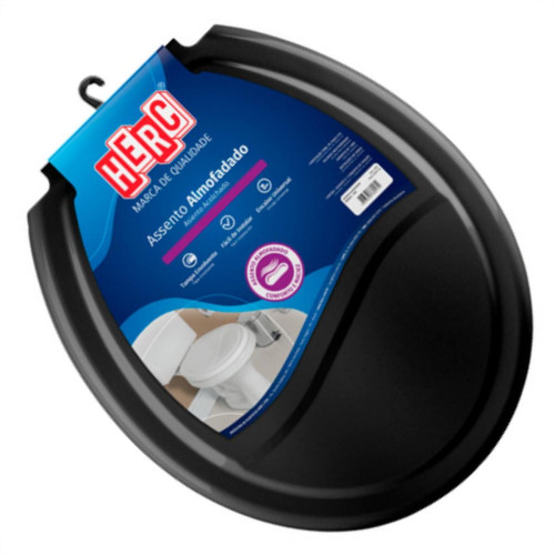 Herc Assento  Almofadado Preto-2392
