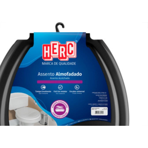 Herc Assento  Almofadado Preto-2392