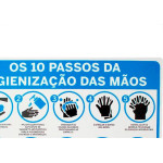 Look Placa Sinalizacao 20X30 10Passos P/Higi