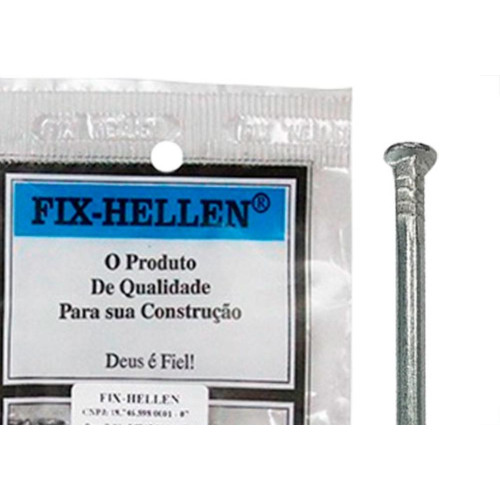 Fix-Hellen Prego F.Hellen Pol.C/Cabeça 10X10 C/ 50G - Kit C/10 Pt