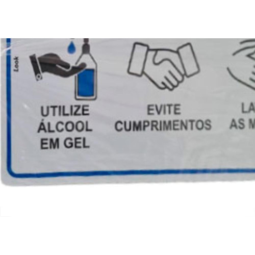 Look Placa Sinalizacao 20X30 Evite Cumprimen