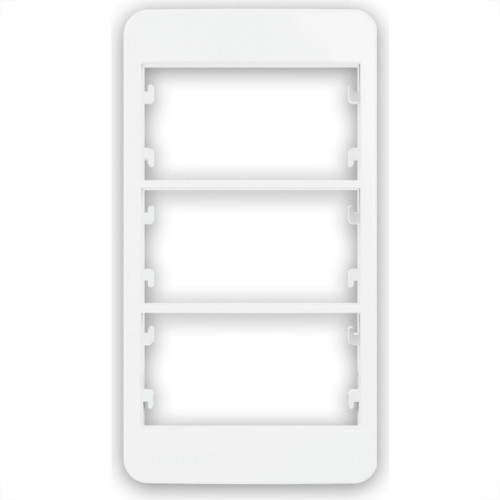 Margirius Placa P/Condulete 3P C/Sup Sleek Br