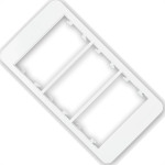 Margirius Placa P/Condulete 3P C/Sup Sleek Br