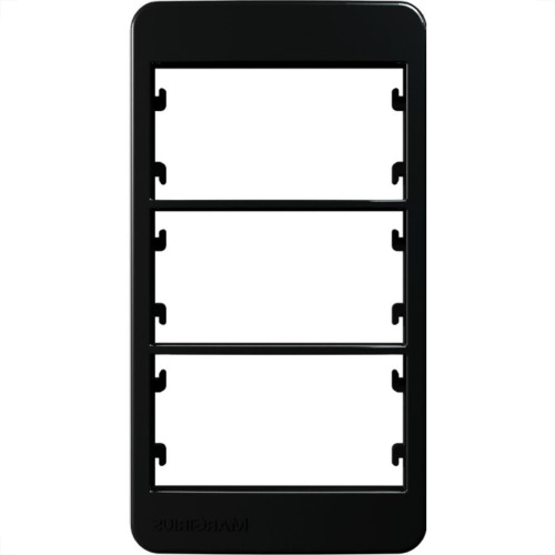 Margirius Placa P/Condulete 3P C/Sup Sleek Eb