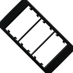 Margirius Placa P/Condulete 3P C/Sup Sleek Eb