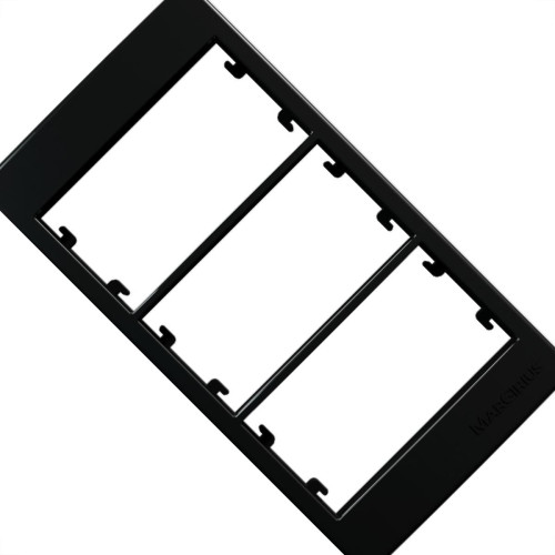 Margirius Placa P/Condulete 3P C/Sup Sleek Eb