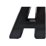 Deplasti Letra  3D Preto A 13Cm