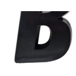 Deplasti Letra  3D Preto B 13Cm