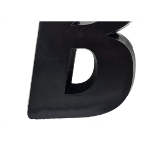 Deplasti Letra  3D Preto B 13Cm