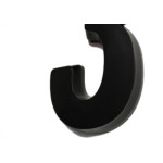 Deplasti Numero  3D Preto 3 13Cm