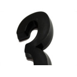 Deplasti Numero  3D Preto 3 13Cm