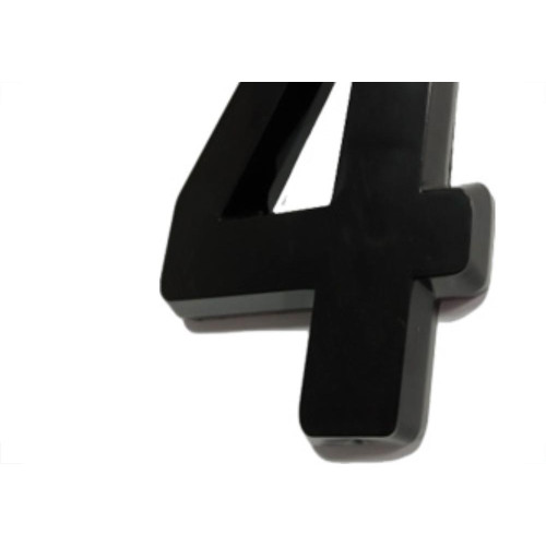 Deplasti Numero  3D Preto 4 13Cm