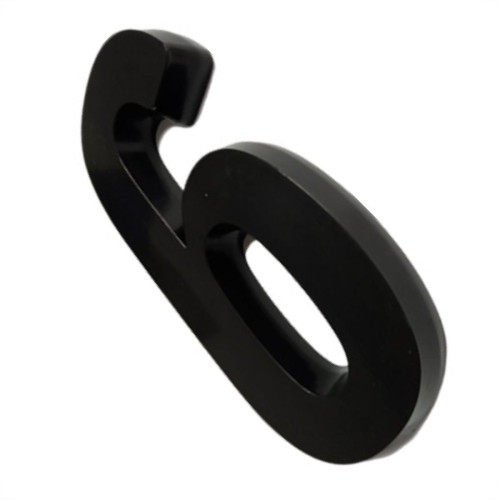 Deplasti Numero  3D Preto 6 13Cm