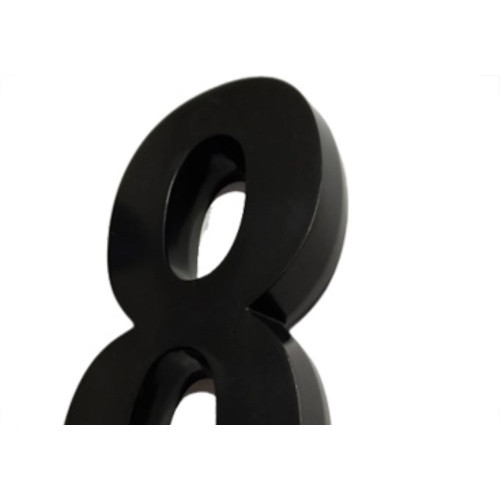 Deplasti Numero  3D Preto 8 13Cm