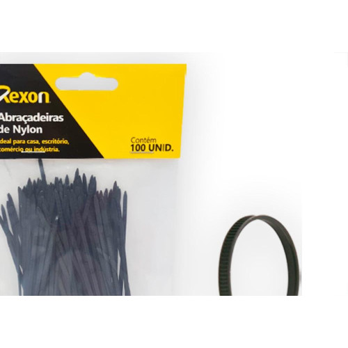 Rexon Abracadeira Nylon .4,8X250 C/100 Pto