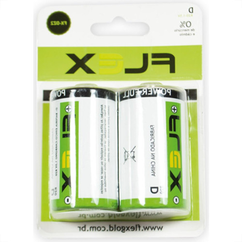 Flex Pilha  Tipo D Zinco-Carbono C/2