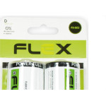 Flex Pilha  Tipo D Zinco-Carbono C/2