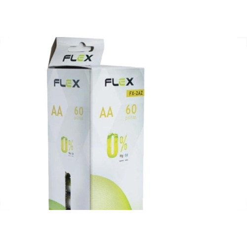 Flex Pilha  Aa Zinco-Carbono C/60