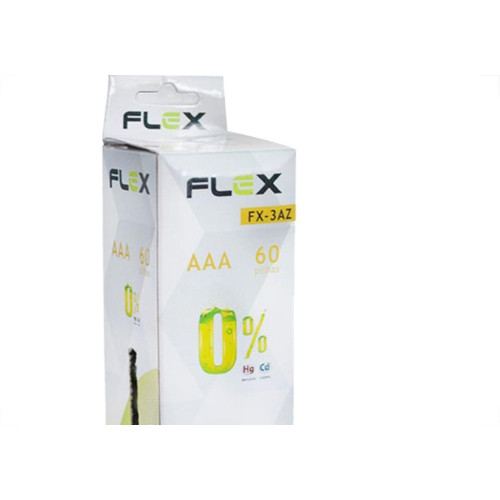 Flex Pilha  Aaa Zinco-Carbono C/60