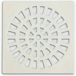 Grap Grelha Plast.Quadr.Branca 150  - Kit C/6 Un