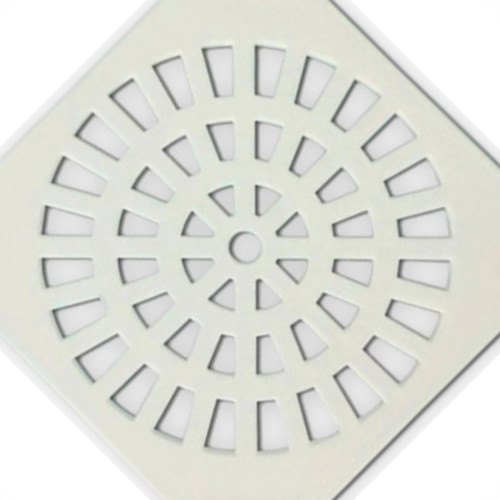 Grap Grelha Plast.Quadr.Branca 150  - Kit C/6 Un