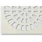 Grap Grelha Plast.Quadr.Branca 150  - Kit C/6 Un