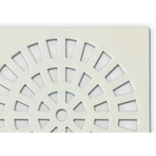 Grap Grelha Plast.Quadr.Branca 150  - Kit C/6 Un