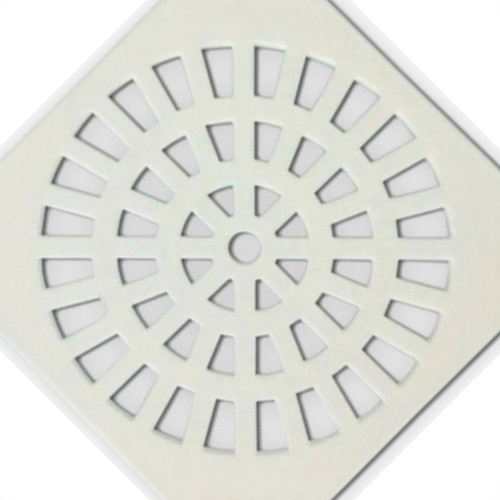 Grap Grelha Plast.Quadr.Branca 100  - Kit C/6 Un