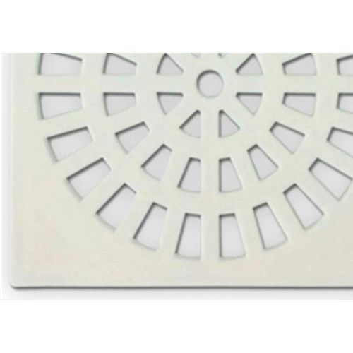 Grap Grelha Plast.Quadr.Branca 100  - Kit C/6 Un