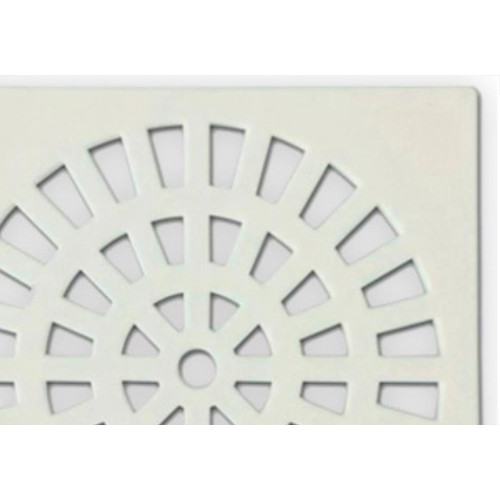 Grap Grelha Plast.Quadr.Branca 100  - Kit C/6 Un