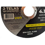 Ranger Disco  Ct.Inox 4.1/2X1.0X7/8 - Kit C/10 Un