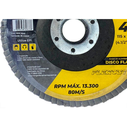 Ranger Disco Flap  4.1/2 X 40 - Kit C/10 Un