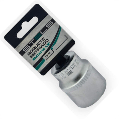 Mundo Das Ferramentas Soquete Stels Estriado Crv 1/2X30 Mm